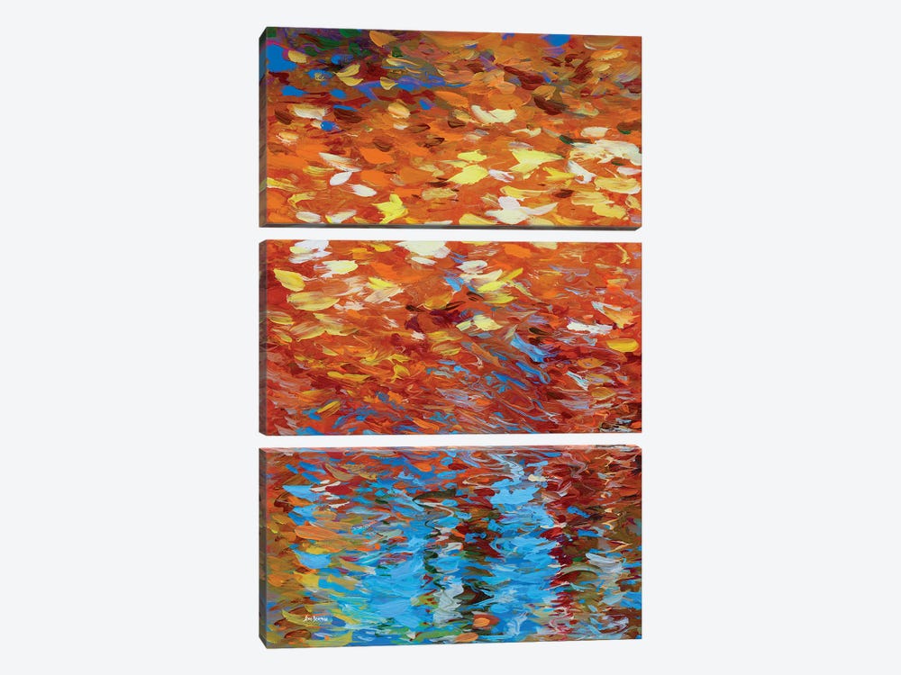 Autumn Reflection by Leon Devenice 3-piece Art Print