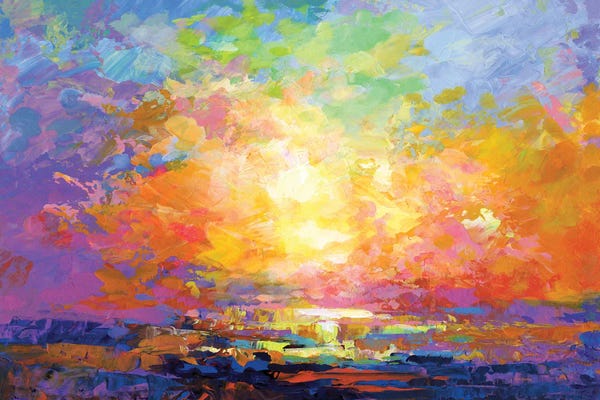 Large Coastal Art - Canvas Prints: A Time for Wandering by Leon Devenice