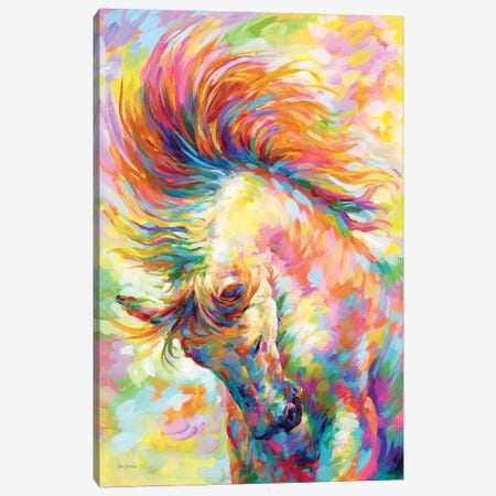 Brave Horse Canvas Print #DVI213} by Leon Devenice Canvas Artwork