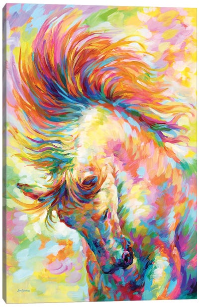 Brave Horse Canvas Art Print - Leon Devenice
