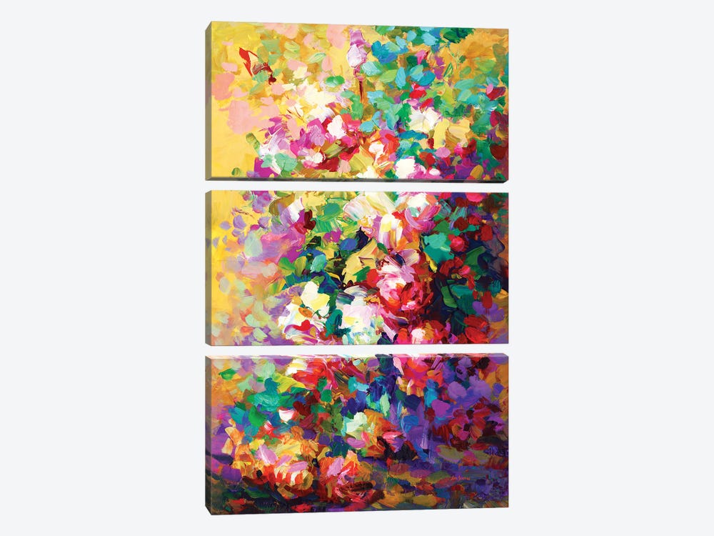 Roses by Leon Devenice 3-piece Canvas Wall Art