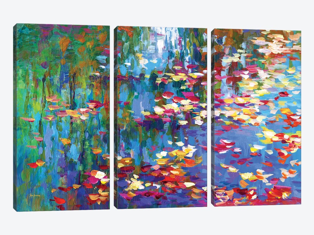 Autumn Reflections II by Leon Devenice 3-piece Canvas Art