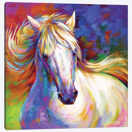 Elegant Horse Canvas Print #DVI222} by Leon Devenice Canvas Art Print