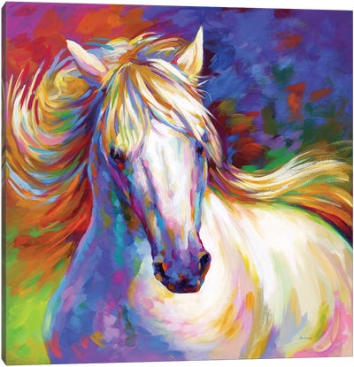 Elegant Horse Canvas Art Print - Leon Devenice