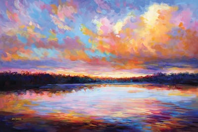 Evening Grace by Leon Devenice framed canvas print