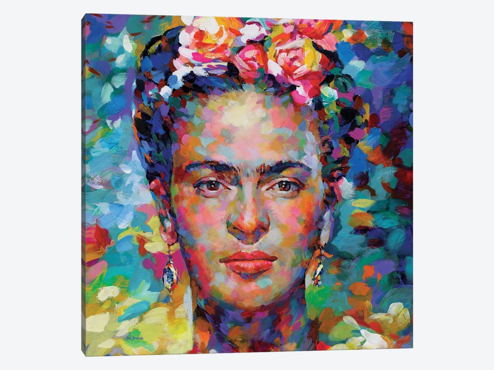 Frida Kahlo by Leon Devenice 1-piece Canvas Print