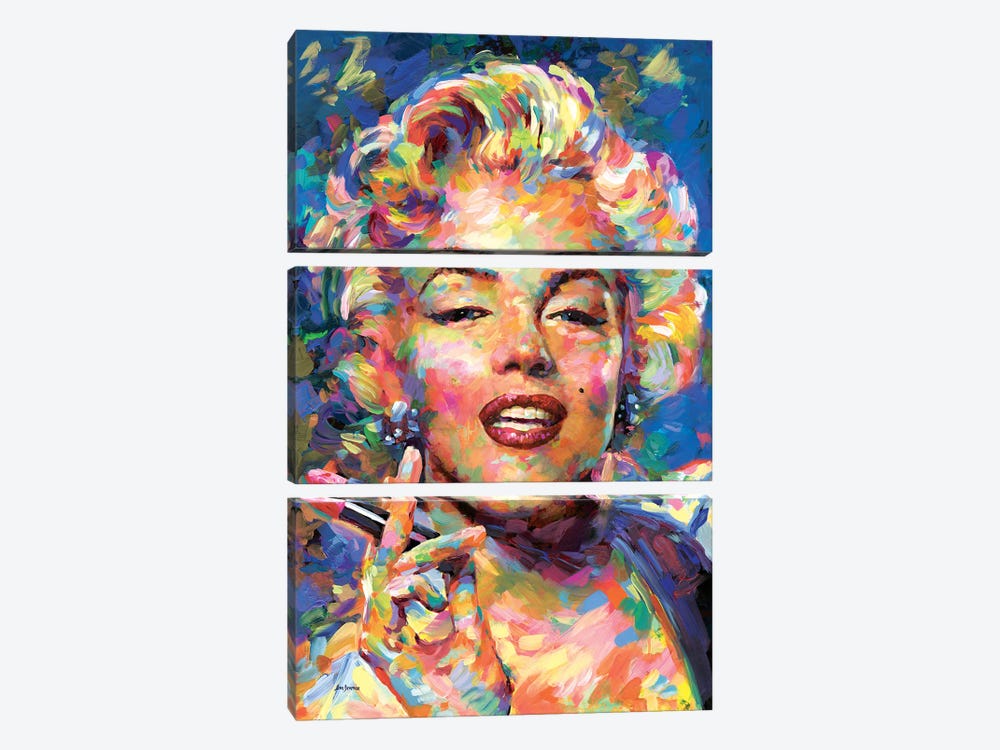 Marilyn Monroe II by Leon Devenice 3-piece Art Print