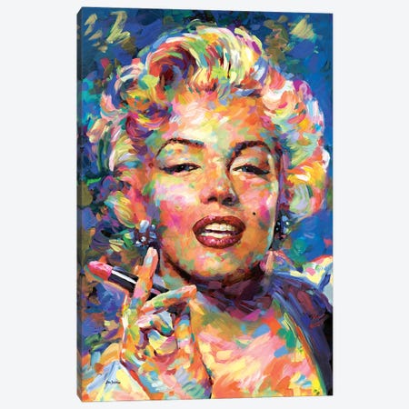 Marilyn Monroe II Canvas Print #DVI238} by Leon Devenice Canvas Wall Art