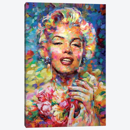 Marilyn Monroe III Canvas Print #DVI240} by Leon Devenice Art Print