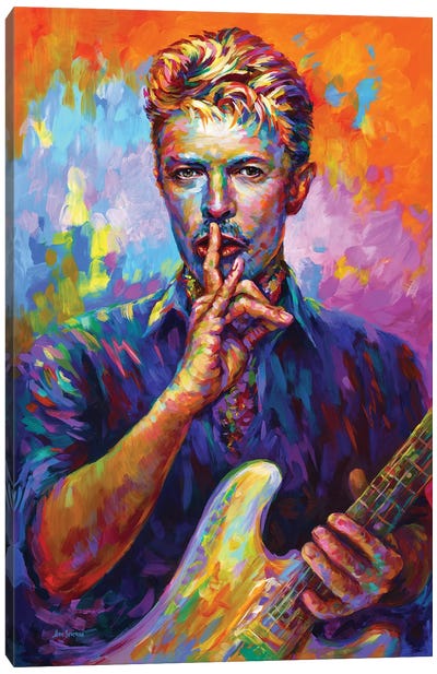 Bowie II Canvas Art Print - Music Art