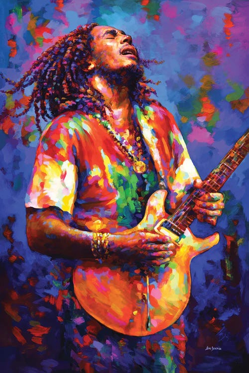 Bob Marley by Leon Devenice wall art