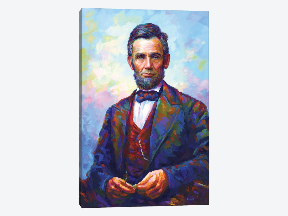 Abraham Lincoln by Leon Devenice 1-piece Canvas Wall Art