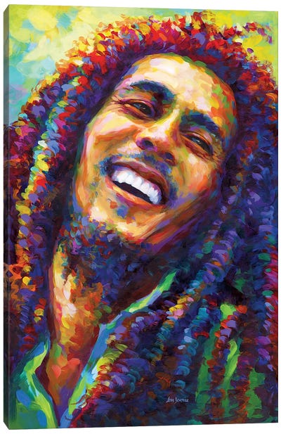 Marley II Canvas Art Print - Bob Marley