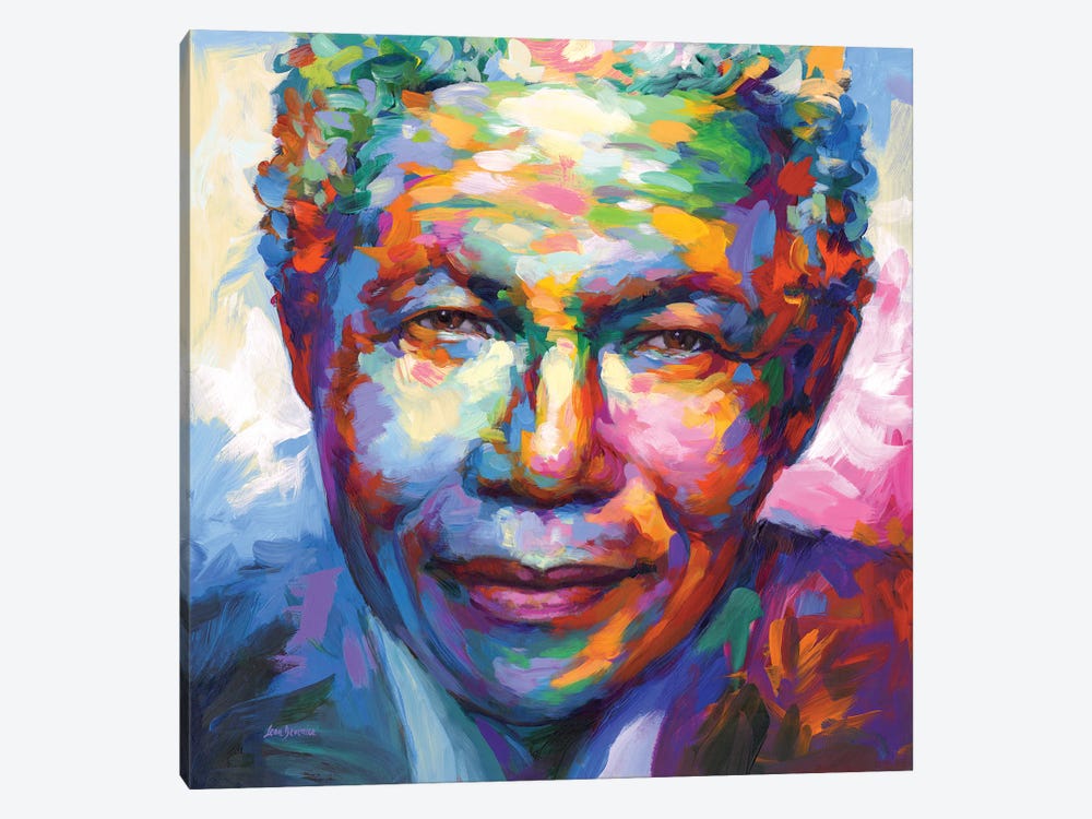 Nelson Mandela by Leon Devenice 1-piece Art Print