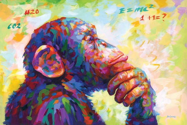 Leon Devenice: The Thinker Monkey by Leon Devenice