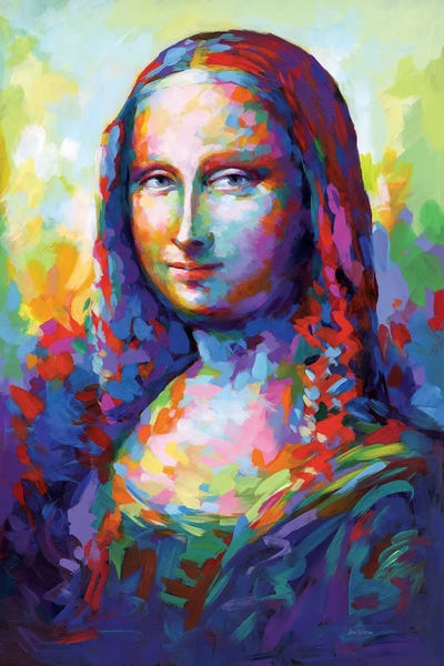 Mona Lisa: Mona Lisa,A Homage To Leonardo Da Vinci by Leon Devenice