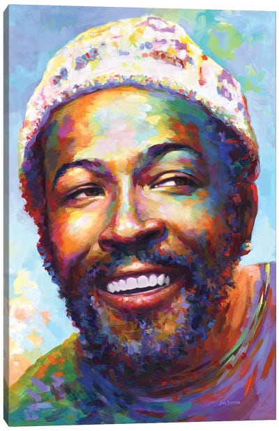 Marvin Gaye I Canvas Art Print - R&B & Soul Music Art