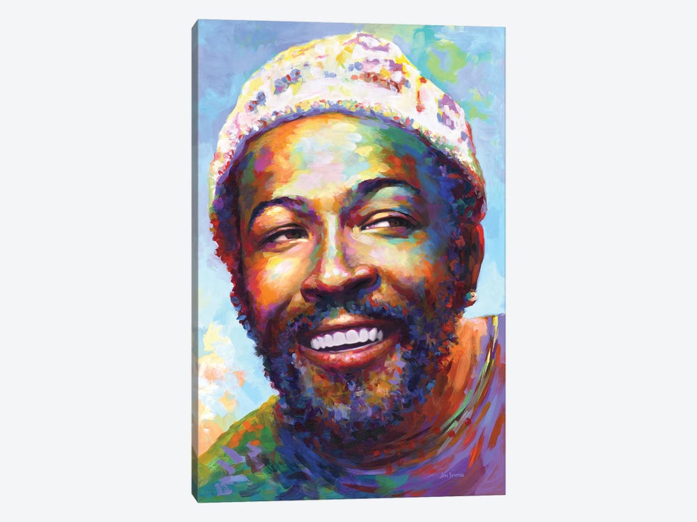 Marvin Gaye I by Leon Devenice 1-piece Canvas Artwork