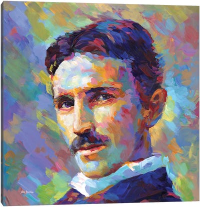 Tesla Canvas Art Print