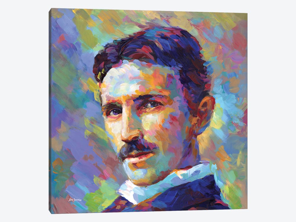 Tesla by Leon Devenice 1-piece Art Print