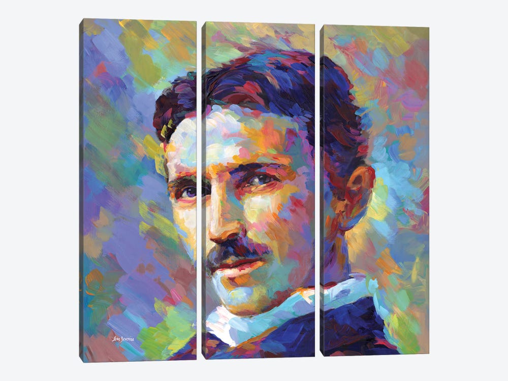 Tesla by Leon Devenice 3-piece Art Print