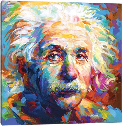 Einstein Canvas Art Print - Leon Devenice