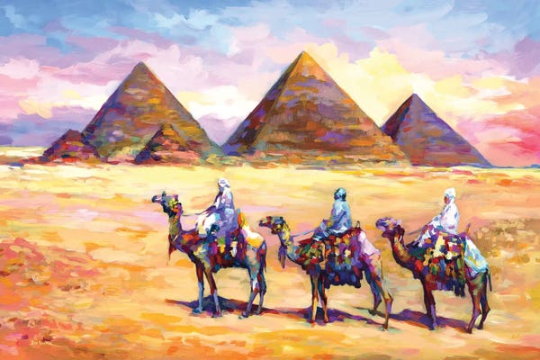 Leon Devenice: Pyramids Of Giza, Egypt by Leon Devenice