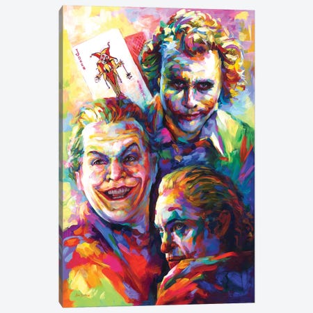 Joker Canvas Print #DVI290} by Leon Devenice Canvas Wall Art