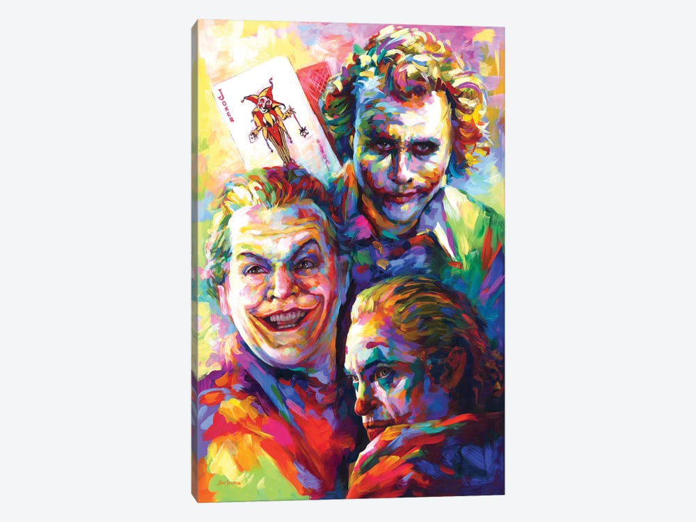 Joker by Leon Devenice 1-piece Canvas Art Print