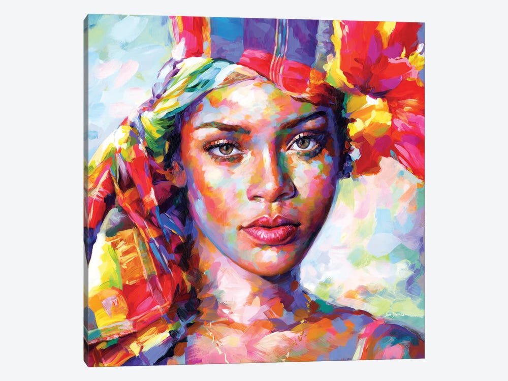 Rihanna II by Leon Devenice 1-piece Canvas Art Print