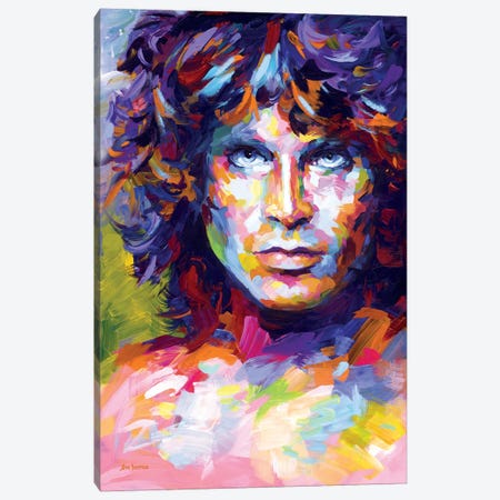Jim Morrison Canvas Print #DVI294} by Leon Devenice Canvas Print