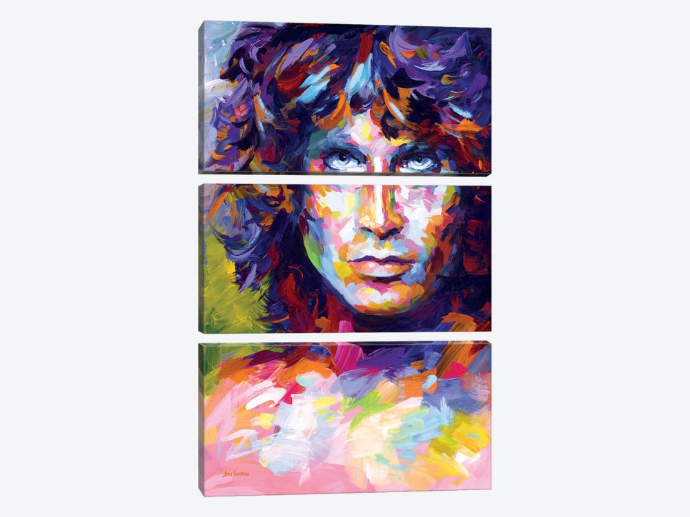 Jim Morrison by Leon Devenice 3-piece Art Print