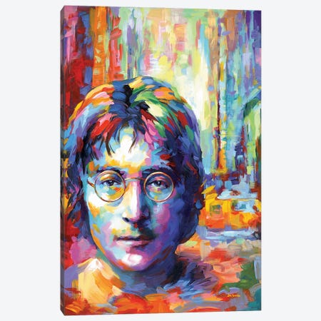 Lennon Canvas Print #DVI296} by Leon Devenice Art Print