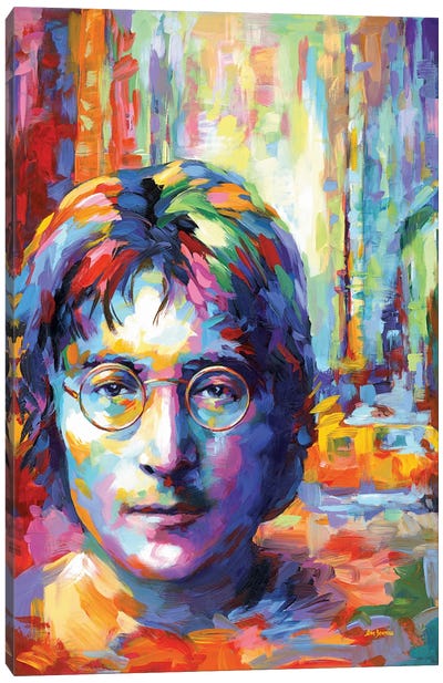 Lennon Canvas Art Print - Leon Devenice