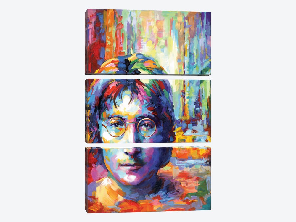 Lennon by Leon Devenice 3-piece Canvas Print
