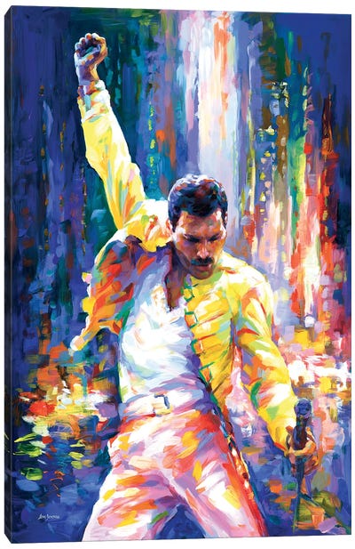 Freddie Mercury Canvas Art Print - Limited Edition Music Art
