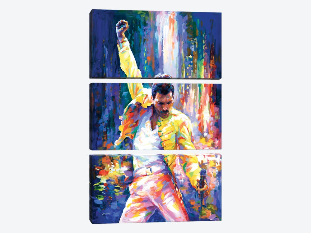 Freddie Mercury 3-piece Canvas Art Print