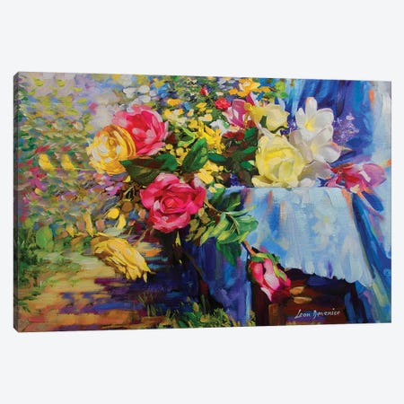 Flowers Of Grace Canvas Print #DVI29} by Leon Devenice Art Print