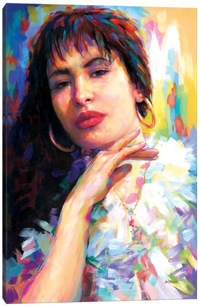 Selena Canvas Art Print - Nineties Nostalgia Art