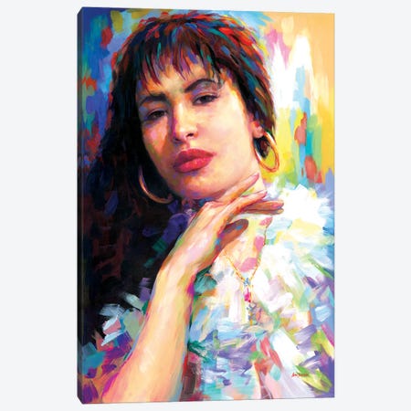 Selena Canvas Print #DVI301} by Leon Devenice Canvas Art