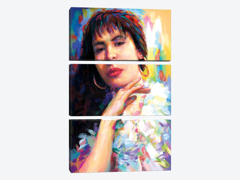 Selena by Leon Devenice 3-piece Canvas Artwork