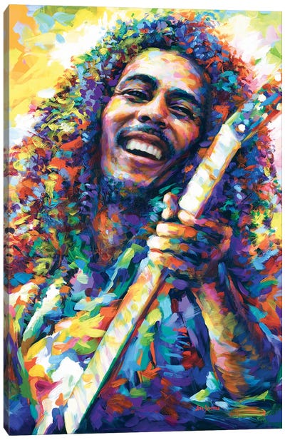 Marley III Canvas Art Print - Musician Art