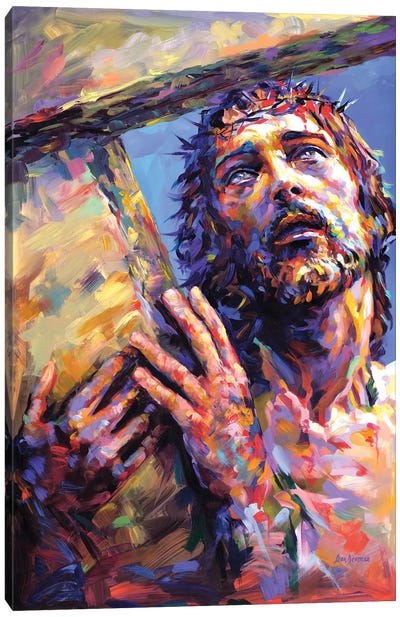 Jesus Christ III Canvas Art Print - Religious Figure Art