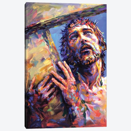 Jesus Christ III Canvas Print #DVI309} by Leon Devenice Canvas Artwork