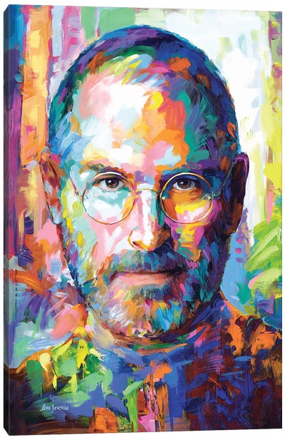 Steve Jobs Canvas Art Print - Leon Devenice