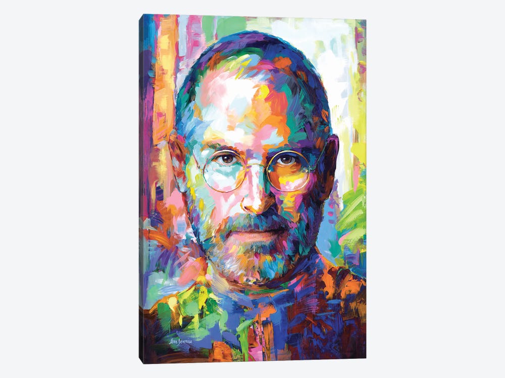 Steve Jobs by Leon Devenice 1-piece Canvas Art Print