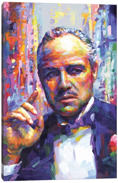 The Don Canvas Art Print - Don Vito Corleone