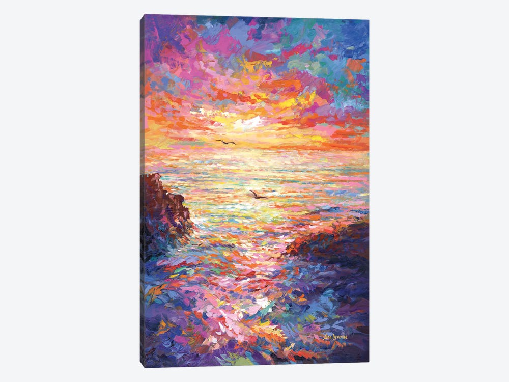 Ocean Sunset II by Leon Devenice 1-piece Canvas Wall Art