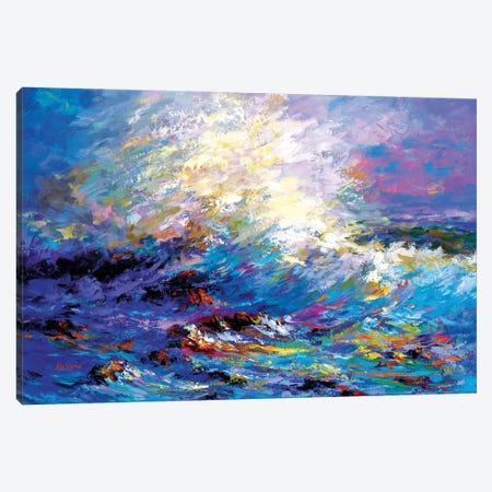 Ocean Waves Canvas Print #DVI323} by Leon Devenice Canvas Art