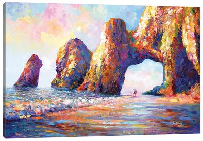 Memories In The Arch Of Cabo San Lucas II Canvas Art Print - Mexico Art